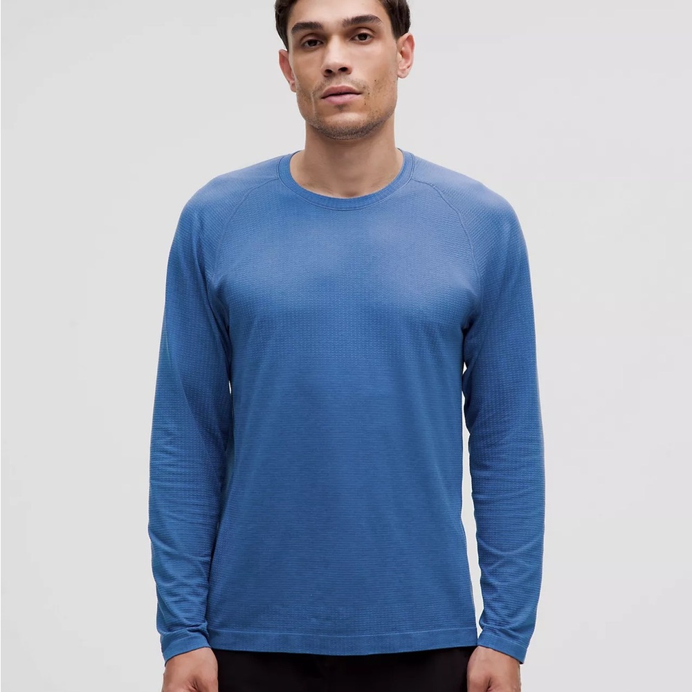 lululemon athletica Blue Long Sleeve Tee